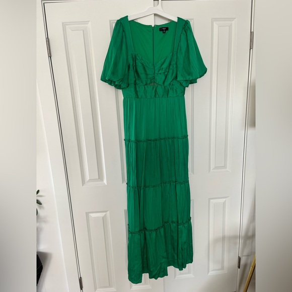Aqua Formal vibrant green maxi dress - Picture 5 of 7